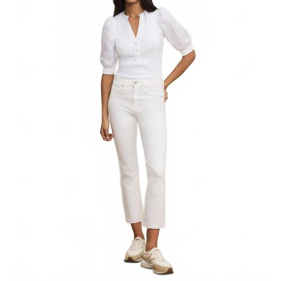 NEW VERONICA BEARD coralee top in white